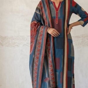Cotton Printed Suit Set With Dupatta